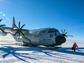 A ski-equipped LC-130 aircraft at NSF's Amundsen-Scott South Pole Station