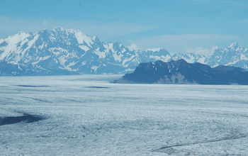 St. Elias Mountains along the Alaska coast.