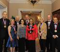 Photograph of Medal winners with Dr. Córdova