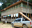 Photo of the field station, where 25 researchers lived and worked for two months or more.