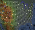 Map showing seismic stations installed across the continent.