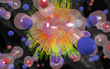 a multi-center hydrogen bond focusing on bond in middle of the iso-surface and streamline.