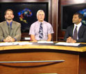 Image showing, left to right, Adam Leroy of NRAO, Brad Whitmore of STSI, and Kartik Sheth of NRAO.