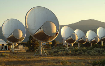 Antenna of the Allen Telescope Array (ATA) in Hat Creek, Calif.