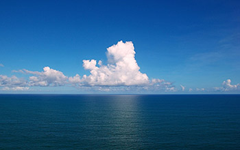 clouds over the Atlantic Ocean