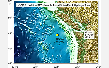 IODP Expedition 327 installed undersea observatories in the Pacific Ocean off Canada.