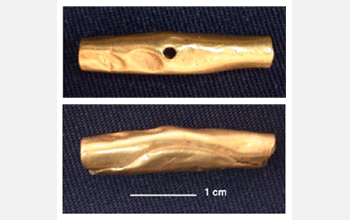 Beads from 4,000-year-old necklace excavated near Lake Titicaca, South America