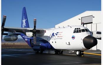 Photo of the NSF C-130 aircraft used in the ICE-L project.