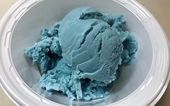 blue ice cream