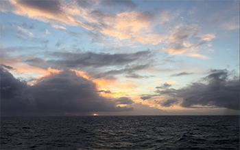 Clouds over the ocean