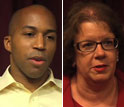 Images of 2011 PECASE recipients Baratunde Cola, left, and Suzanne Shontz.