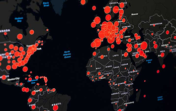 map of coronavirus spread prediction