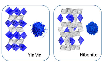 Researchers have determined the key structural ingredients for making vivid blue colors