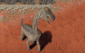 artist rendition of a dinosaur