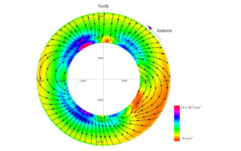 A map of polarized electron-spin density