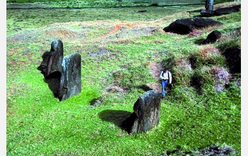 Researchers study roads once used by ancient Easter Islanders to move multi-ton stone figures