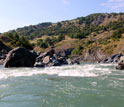 Photo of the Eel River at the dam site.