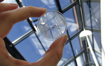 A deep aspheric Fresnel lens