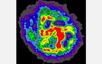 VLA radio image of DDO 87, one of the LITTLE THINGS galaxies, showing hydrogen concentrations.