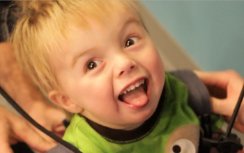 closeup of a child's face