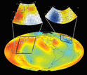 Map of Earth's global electrical conductivity.