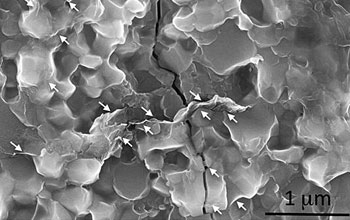 graphene platelets around silicon nitride grain boundaries.