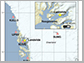 the location of the Nuugaatsiaq landslide (yellow star)