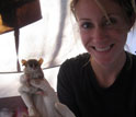 GRF Meredith Barrett with lemur
