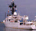 Photo of the vessel Endeavor embarking on a 12-day research expedition.