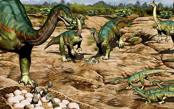 A fossil site in Patagonia shows that some of the earliest dinosaurs lived in herds.