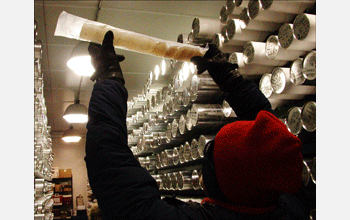 A piece Lake Vostok ice core