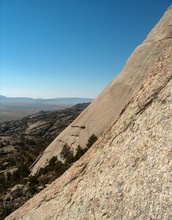 View from below the summit of Lankin Dome, showing granite that caps the peak.