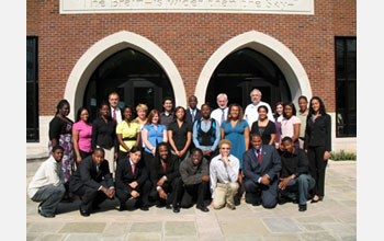 Photo of students involved in the Fisk-Vanderbilt Master's to Ph.D. Bridge program.