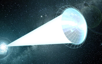 artist's conception of the Starshot Lightsail spacecraft