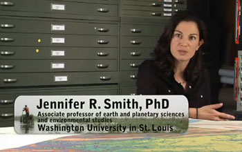 Washington University in St. Louis professor and geoarcheologist, Jennifer R. Smith.