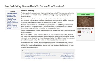 screenshot fo a wikipedia page about tomatoes