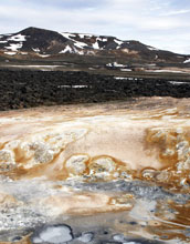 Photo of the Leirhnjukur hot spring.