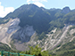 mountainside behind the Vajont Dam in Italy