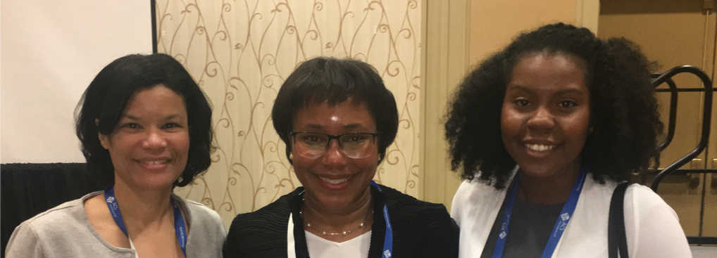 Photo: From left: Dr. LaShanda Korley, Dr. Paula Hammond, and Dr. Symone Alexander