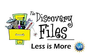 overstuffed filing cabinet with text The Discovery Files