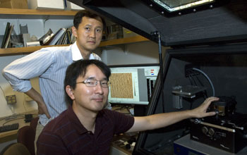 Seung-Wuk Lee and Woojae Chung, both of the University of California at Berkeley.