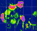 placement of a large integrated circuit, spacers and heat map of resource allocation