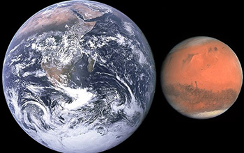 The red planet's small size complicates its habitability.