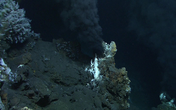 dust and rock formations in the ocean