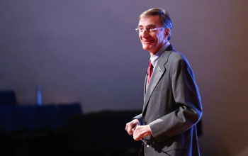 Photo of Joel E. Cohen in class