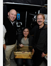 Photo of three researchers at the University of Illinois at Chicago.