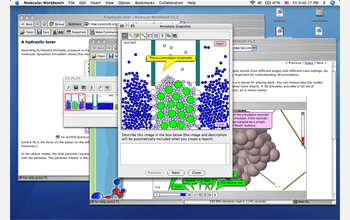 Screenshot of the Molecular Workbench.