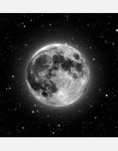 Enhanced image of moon taken using NOAO Mosaic CCD camera using two NSF telescopes
