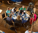 participants working on laptops at a Chattanooga hackathon