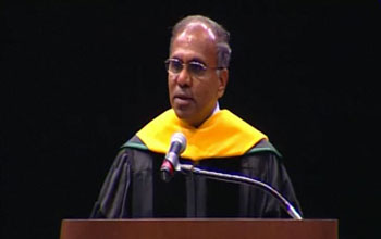 NSF Director Dr. Subra Suresh at the 2012 Michigan State University commencement.